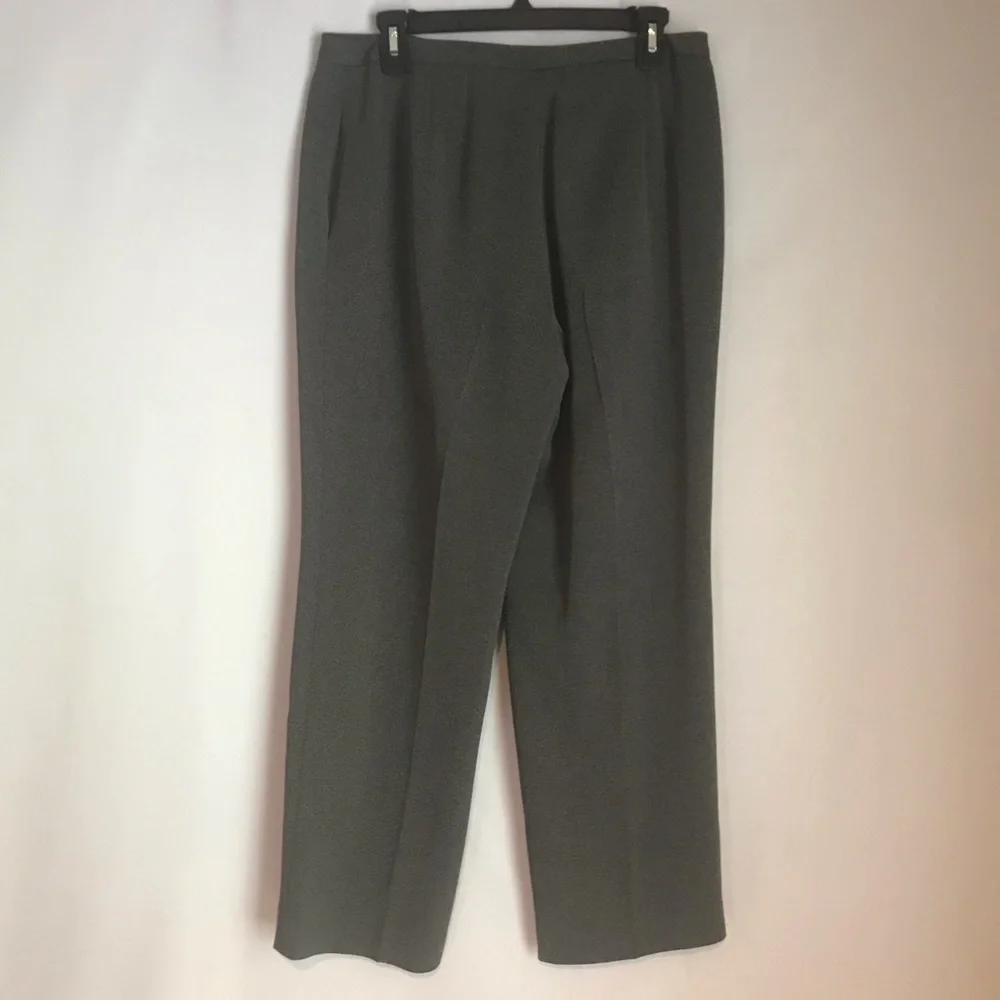Tahari ASL Pantsuit Women's Petite Size 12P Grey 2-Piece Set Blazer & Pant - Picture 10 of 12